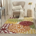 thumbnail image 4 of 6â€™ x 9â€™ Red Warm Harvest Indoor Outdoor Area Rug, 4 of 6