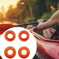 thumbnail image 1 of Colaxi 4x Kayak Paddle Drip Rings, Kayak Oar Drip Rings, 1.14" Inner Diameter Easy to Install PVC Water Retaining Rings for Canoeing Orange, 1 of 8