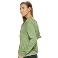 thumbnail image 2 of Expert Brand USA-Made Women's MoCA Cotton Blend V-Neck Cinch Hoodie, Meadow, XL, 2 of 5