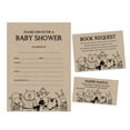 thumbnail image 1 of Inkdotpot Set Of 30Jungle Animals Rustic Baby Shower Invitations-Diaper Raffle Tickets And Baby Shower Book Request Cards Gender Neutral Invites Its A Boy Its A Girl, 1 of 8