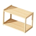 thumbnail image 4 of yuksok Wood Storage Rack Counter Spice Rack Decorative Desktop Organizer Holder for Men 2 Layer, 4 of 9