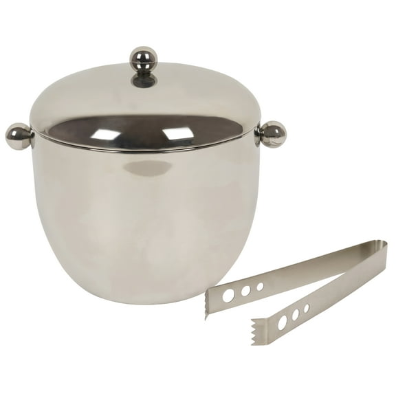 Trifri Stainless Steel Ice Bucket Portable Ice Cube Holder With Lid & Handle Bucket For Cocktail Bar, Parties- Outdoor & Indoor Great For Home Bar (1.5L)