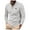 Gray, variant on Men's Turn Down Collar T Shirt Button Solid Loose Comfy Tunics Long Sleeve Breathable Tops Shirts Classic Pullover