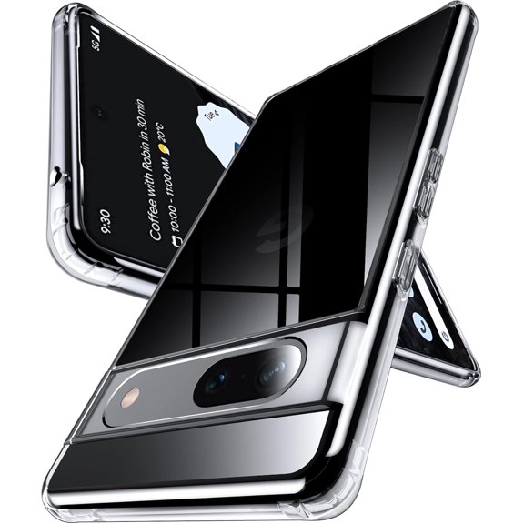 Crystal Clear Case Designed for Google Pixel 7A Case, [Yellowing Free] Military Grade Shockproof Ultra Protective Transparent Hard Back Anti-Scratch Phone Case Cover, Clear