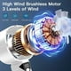 thumbnail image 3 of Portable Handheld Fan,Personal Fan with Digital Display White, 3 of 4