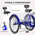 thumbnail image 2 of MOPHOTO 7 Speed Adult Tricycle 24 inch, Trikes for Adults, Adult Tricycle with Basket, Adult Trikes for Seniors,Dual Braking System, 3 Wheel Bikes for Shopping,Picnics Exercise, 2 of 14