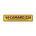 thumbnail image 2 of Camaro Year Novelty Decor, Metal Wall Sign - 4x18 Inches, 2 of 4