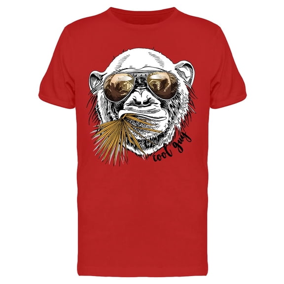 Monkey Sunglasses T-Shirt Men -Image by Shutterstock, Male Small