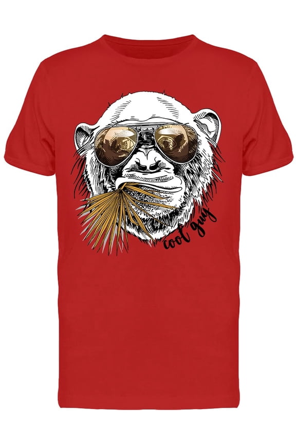 Monkey Sunglasses T-Shirt Men -Image by Shutterstock, Male 3X-Large