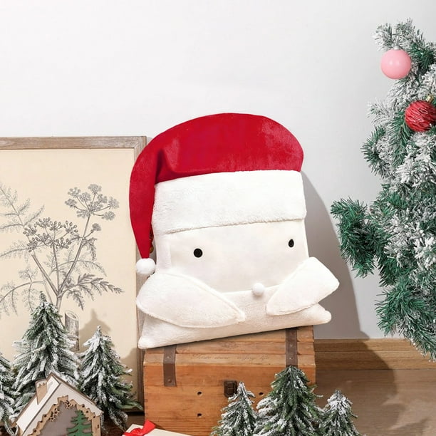 Bolsa De Regalo De Pap Noel, Bolsa Con Cordn Para Dulces, Diseo Fcil De Abrir, Estilo Rojo Y Blanco, Ideal Para Regalos Navideos, Reutilizable, Perfecta Para Fiestas Infantiles, Tela, UKHBMC