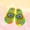 Yellow, variant on Girls Slippers LED Light Up Shoes Slip On Open Toe Slide Sandals For Girls Non Slip Rubber Sole Waterproof Home Shoes Cute Summer Holiday Travel Footwear US:1/9-9.5 Years