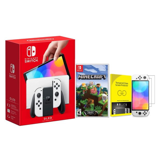 Nintendo Switch OLED w/ Mario Wonder & ExtraJoy-Con Bundle 