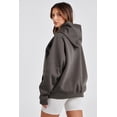 thumbnail image 2 of Sudaderas con capucha Anoumcy Comfort de forro polar de gran tamaño con capucha gris S, 2 of 6