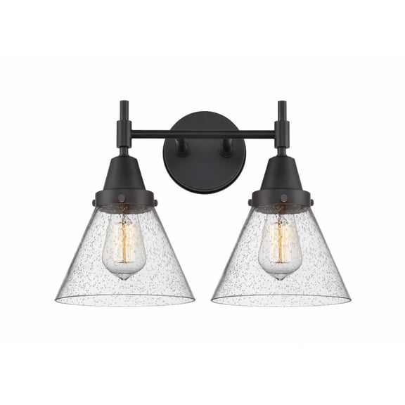 Innovations 447-2W-BK-G44 Two Light Bath Vanity