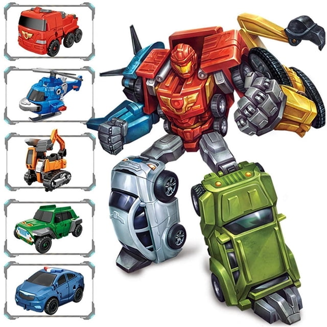 Transformar Juguete Niños Robots Juguetes Tamaño Pequeño Robot Figura De Acción Niño Cumpleaños Regalo Transformar Juguete Auto Figuras Scienceny FN007460-03
