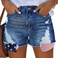 thumbnail image 3 of Txlixc Pantalones vaqueros casuales femeninos, estrellas y jeans rayados para el día de la independencia Txlixc  moda, 3 of 6
