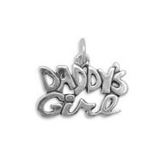 AZUREBELLA JEWELRY Daddy's Girl Charm Sterling Silver, Made in the USA