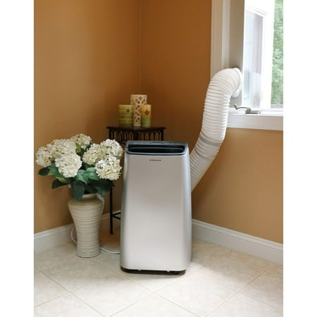 Amana - 450 Sq. Ft. Portable Air Conditioner - Silver/Gray