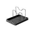 thumbnail image 5 of Stainless Steel Pot Lid Holder, Multi-Functional Kitchen Organizer for Cutting Boards & Spatulas, Countertop Drip Tray for Kitchen Storage, 5 of 6