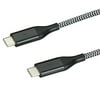 Blackweb Braided Nylon USB C-C 2.0 Charging Cable 6', Multiple Colors