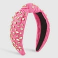 thumbnail image 2 of Clearance! Hontri 1 Headband Clearance under $5, Fashion Headbands for Women Girls Headbands Vintage Headband Wide Top Knot Rhinestone Hair Hoops for Casual Wedding On Sale, 2 of 8