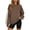 # Brown, variant on Womens Sweatshirts Long Sleeve Shirts for Fall Tops Crew Neck Winter Clothes Fleece Lined Loose Fitting Tops for Women Brown L