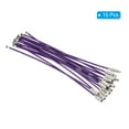 thumbnail image 3 of 6 Inch Wire Keychain Cable Stainless Steel Key Ring Loop, Purple, 15 Pack, 3 of 6