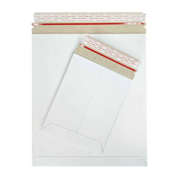 Cardboard Mailer Shipping Envelope Flat Rigid Mailer Choose Size, Color & Pack
