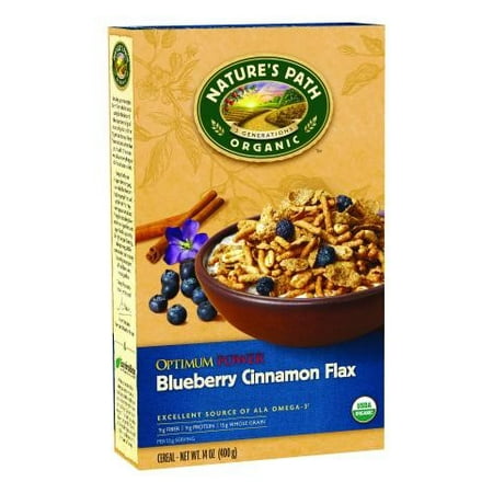 - Nature's Path Organic Optimum Power Cereal, Blueberry Cinnamon Flax, 14 Oz