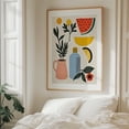 thumbnail image 5 of The Little Things - India Illustration Modern Art Fruit Minimalist Botanical Floral Pop Art Kitchen Decor Oak Framed Wall Art Print 12 x 16 inches, 5 of 12