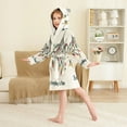 thumbnail image 4 of FORMRS Niños Bathrobe Unisex Hooded Robe Soft Plush Pajamas Sleepwear, Size 2-3T, Christmas Light, 4 of 7