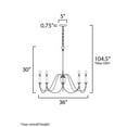 thumbnail image 4 of 12168CHB Maxim Lighting Plumette - 8 Light Chandelier In Traditional Style-30 Inches Tall and 36 Inches Wide-Chestnut Bronze Finish    -Traditional, 4 of 5