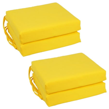 

Blazing Needles Set of 4 Indoor Twill Chair Cushions Sunset