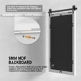 thumbnail image 6 of PAIHOME 18"x26" White Bathroom Mirror for Wall, Barn Door Solid Wood Frame Vanity Mirror - Farmhouse Decor, 6 of 12