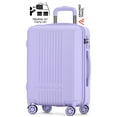thumbnail image 1 of Maleta de Viaje Rígida Carry On De Mano Cabina Color Lila 20 Pulgadas 10 Kg Con Candado Alta Seguridad TSA LOCK Armored Travel, 1 of 9