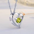 thumbnail image 3 of Emma Manor 14K White Gold Plated Forever Lover Heart Pendant Necklace For Women, 3 of 6