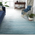 thumbnail image 2 of SAFAVIEH Adirondack Esmond Striped Area Rug, Aqua/Ivory, 8' x 8' Square - Modern Design, Aqua & Ivory, Ideal for Living Room, Bedroom, Dining Space, 2 of 16