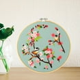 thumbnail image 3 of Cross Stitch DIY Flower Fabric Embroidery with Hoop for Beginners Kids Yellow Birds, 3 of 7