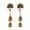 Gold, variant on Vintage Tassel Ethnic Gypsy Drop Stud Earrings Jhumka Wedding Indian Jewelry -Silver
