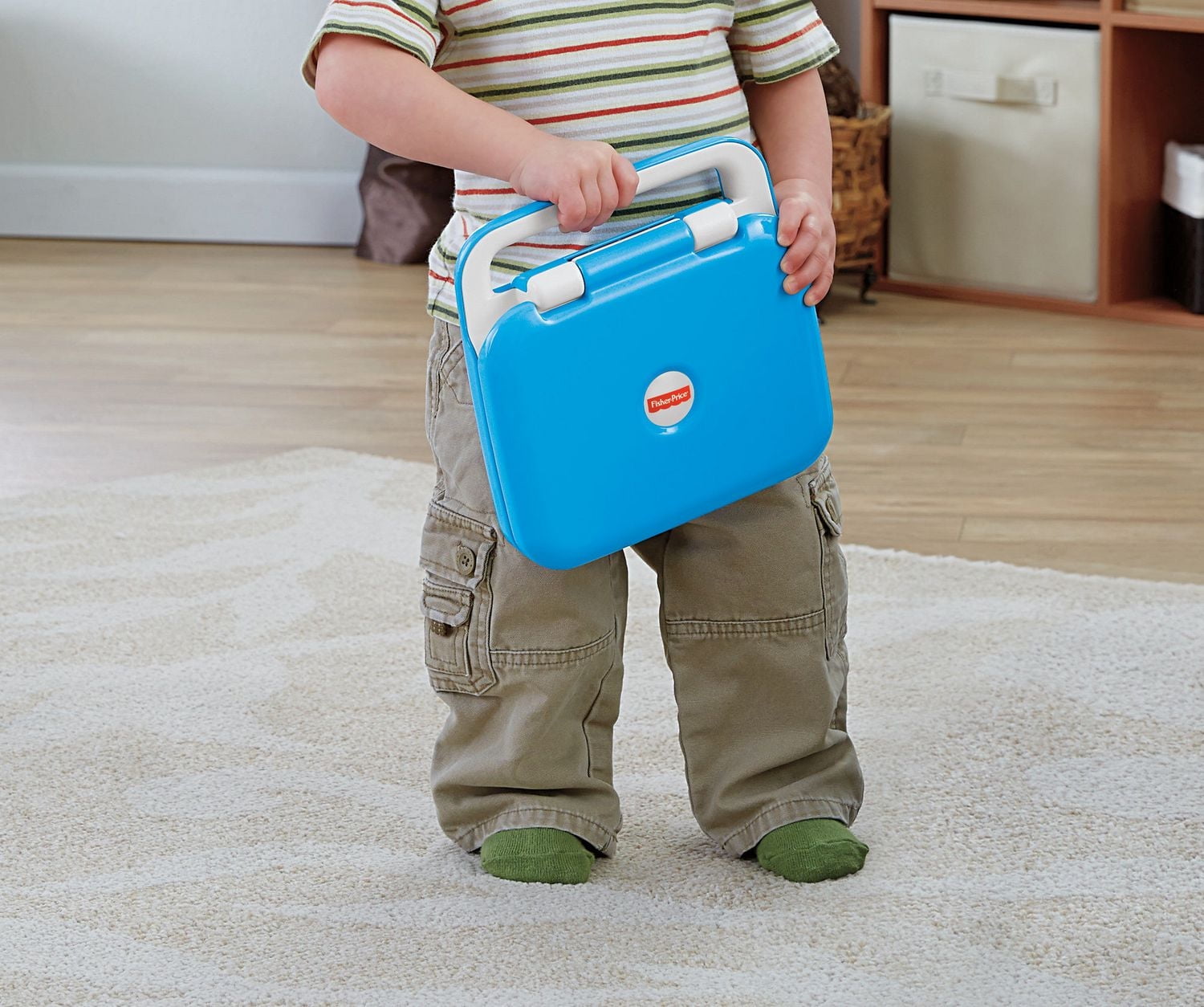 Ordinateur Éveil Progressif Rires et Éveil de Fisher-Price en bleu