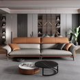 thumbnail image 3 of Luxury Nordic Living Room Sofas Leather Single Recliner Modern Living Room Sofas Lazy Floor Canape Salon Home Furniture SR50LS My Lux Decor Round, 3 of 22