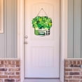 thumbnail image 2 of Spiareal Christmas Welcome Door Sign Mason Jar Hanging Door Wreath Wooden Sign Christmas Hello Wooden Signs Gingerbread Man Wooden Farmhouse Home Porch Front Door Decoration (Gingerbread Style), 2 of 7
