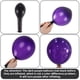 thumbnail image 3 of Globos de látex Jobkoo, color morado, 30 cm, paquete de 100 unidades para decoración de fiestas, 3 of 7