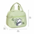thumbnail image 4 of Cartoon Panda Thermal Lunch Tote Bag, Leakproof Waterproof Insulated Cooler Bag with Front Pocket for Daily Meal Storage, 4 of 6