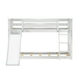 thumbnail image 4 of Low Bunk With Easy Slide & Black & White Farmhouse Curtain, White, 4 of 11
