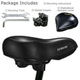 thumbnail image 4 of DAWAY C30i Comfortable Oversized Bike Seat - Compatible with Peloton, Exercise, Mountain or Road Bikes, Extra Wide Bicycle Saddle Replacement with Memory Foam Cushion for Men Women Comfort, 4 of 7