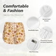 thumbnail image 6 of Lsque Fall Leaves Printed Women's Running Shorts with Liner Pockets,Elastic Quick Dry Workout Athletic Gym Yoga Shorts,Womens High Waist Shorts-X-Large, 6 of 9