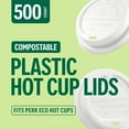 thumbnail image 4 of Perk Compostable Plastic Hot Cup Lid 10/12/16 Oz. PK56218CT, 4 of 7