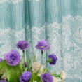 thumbnail image 4 of Home Soft Things Printed Microfiber Curtain - Emma 2 Piece Set - Teal - 60" x 96", 4 of 8