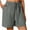 Womens Shorts Clearance Plus Size-Dark Gray, variant on YanHong Shorts for Women Plus Size Women's Cotton Linen Shorts Solid Color Comfortable Elastic Wide Leg Casual Shorts Green M